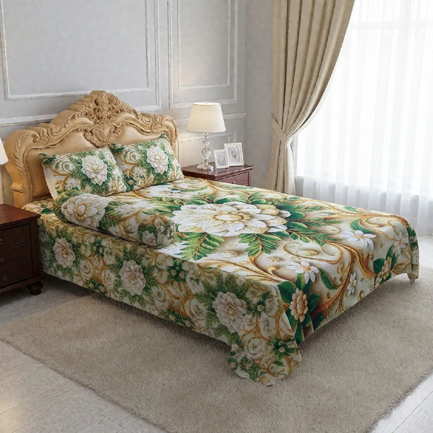 China Premium 3D Design Bed Sheet