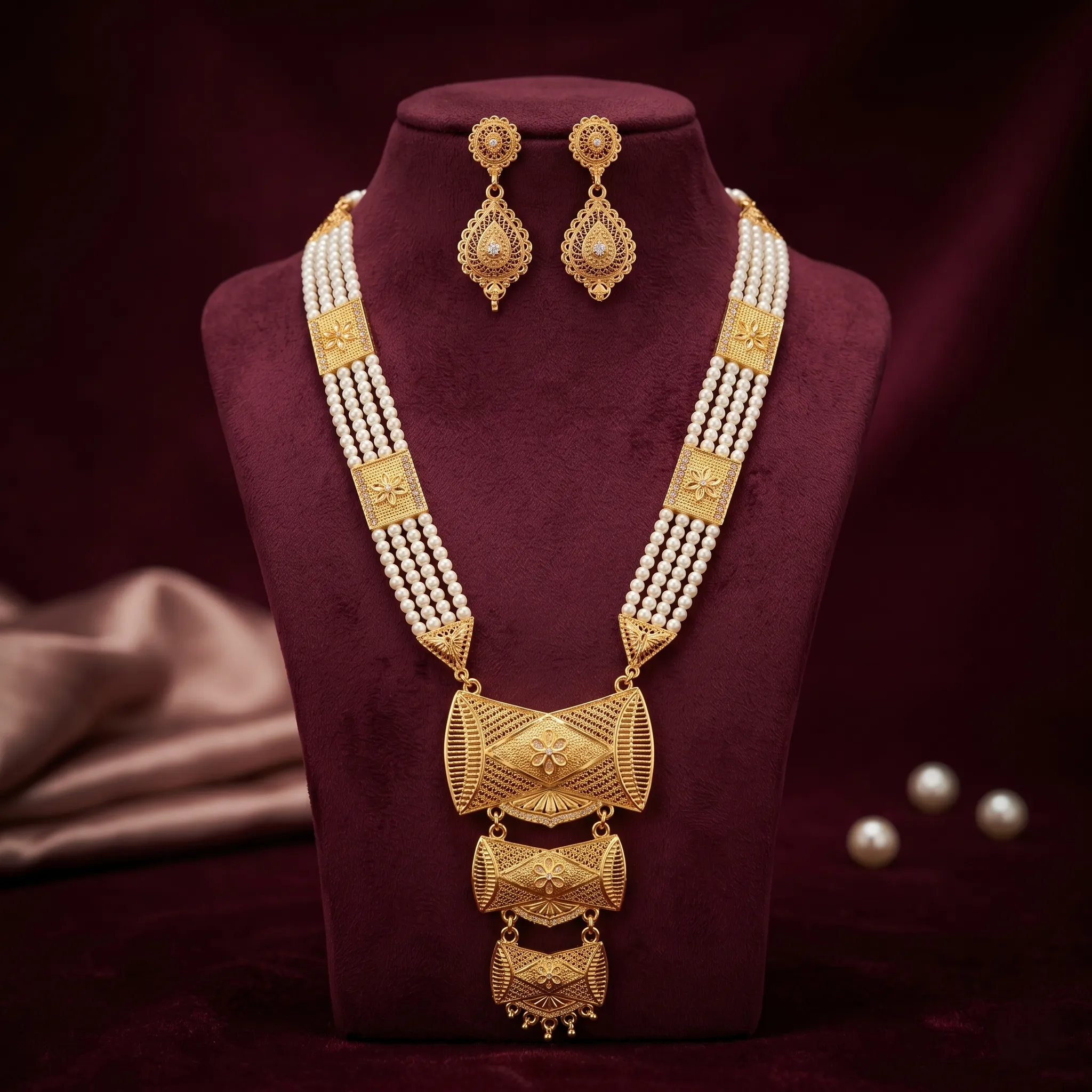Necklace Set with Earrings for Women