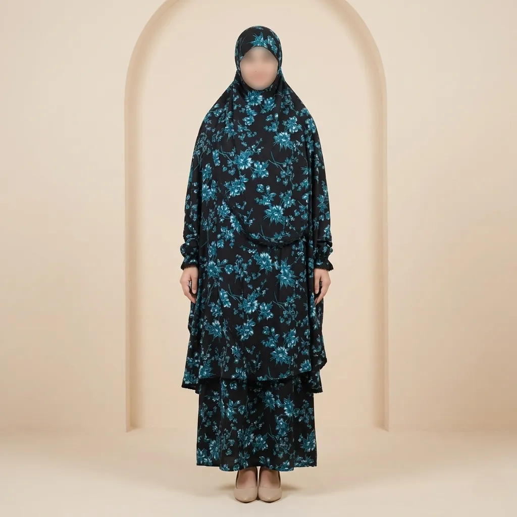 Elegant Palazzo long Khimar Set