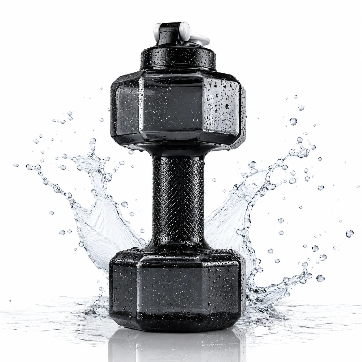 2-in-1 Dumbbell Shape Water Bottle 2.8L – BPA-Free Large Capacity Sports Water Jug & Handheld Gym Workout Fitness Weight for Fitness, Yoga & Outdoor