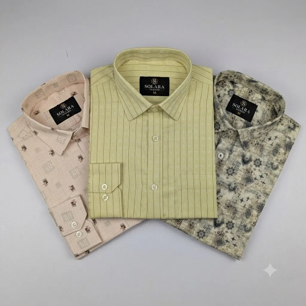 Premium Formal Shirt 3 Pcs Combo
