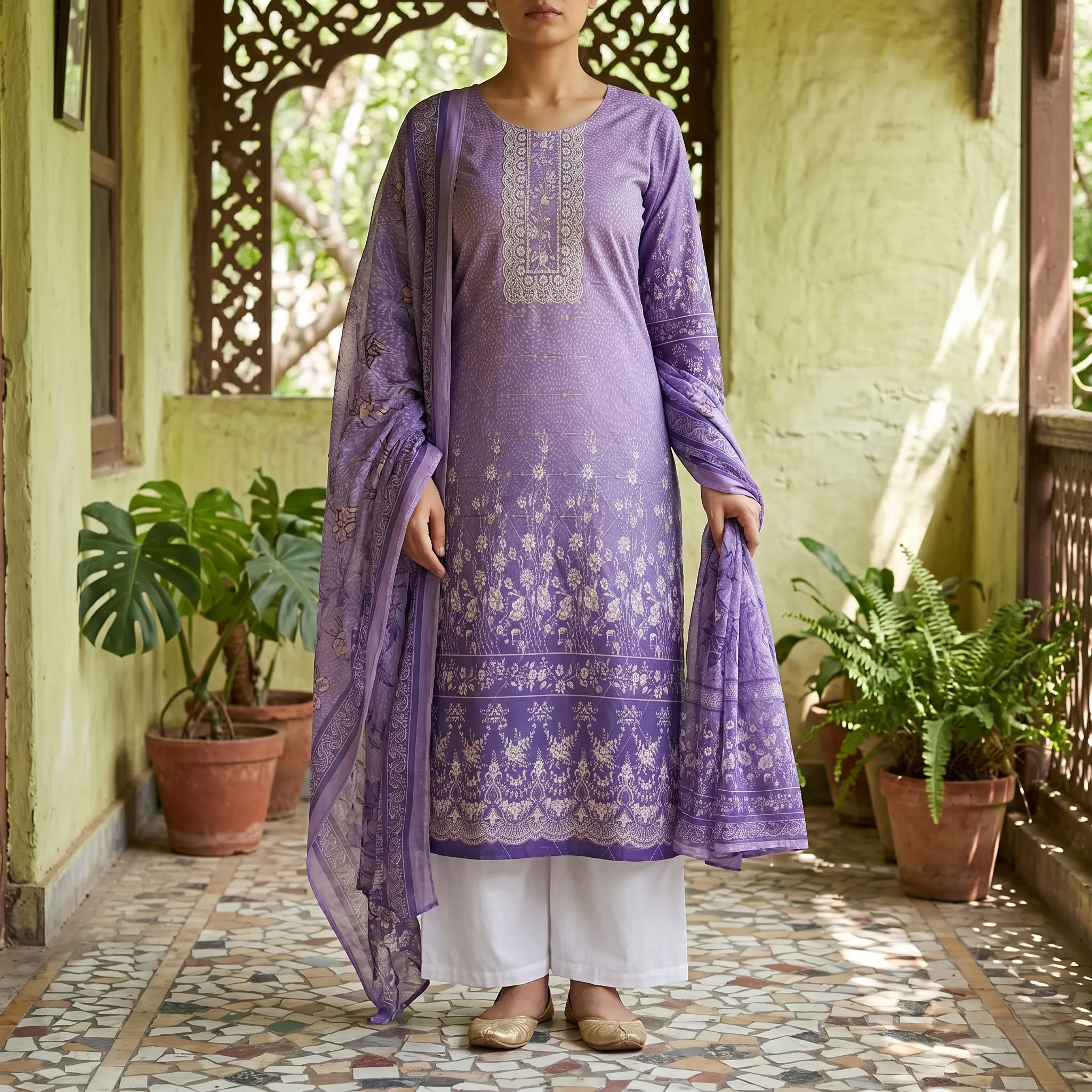 ANAYA HOOR Rigging Digital printed cotton  3 Piece