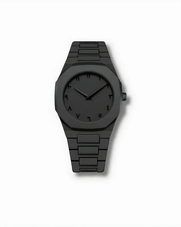 D1 Milano Polycarbon Arabic Watch – Black