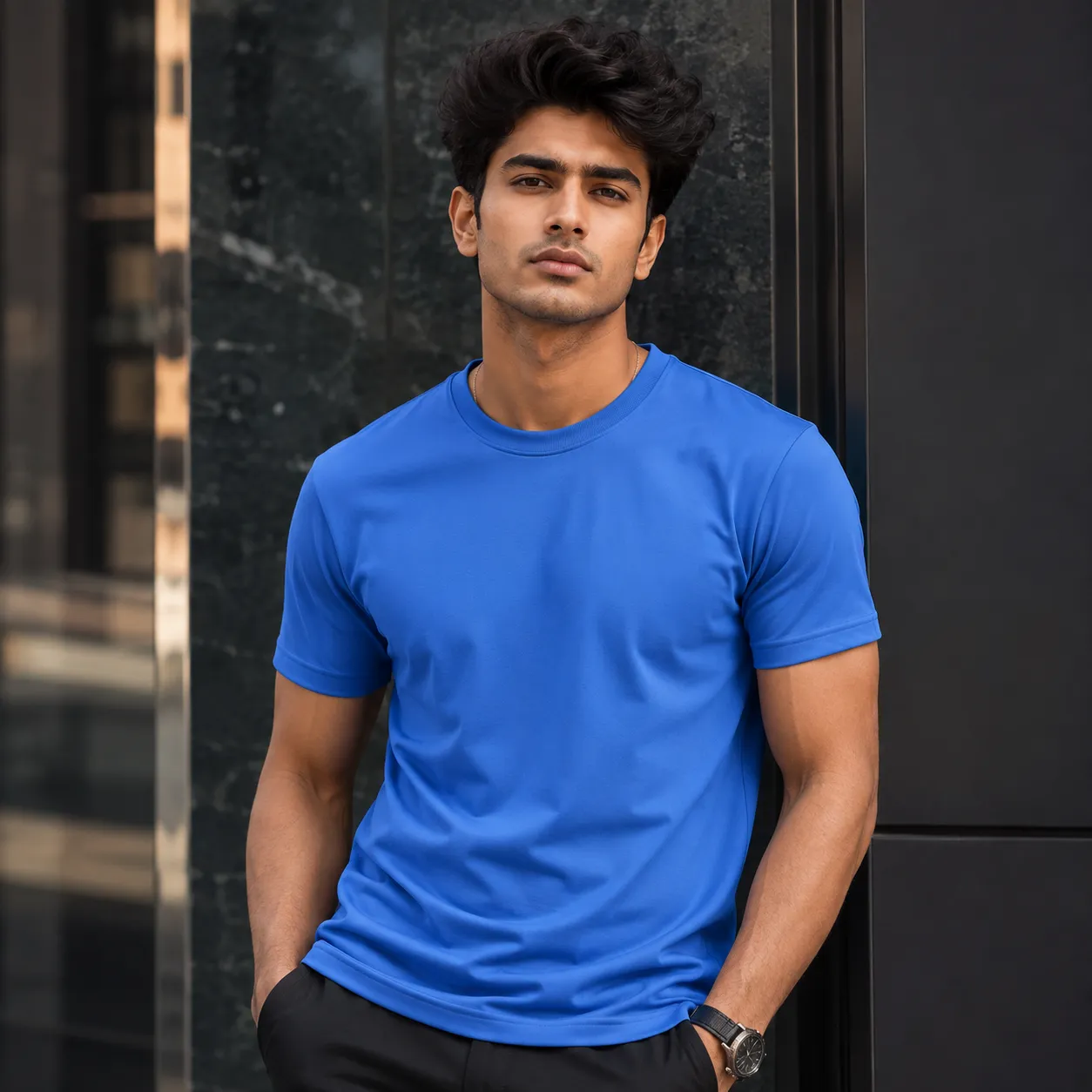 Premium blue Jersey T-Shirt – Lightweight & Breathable