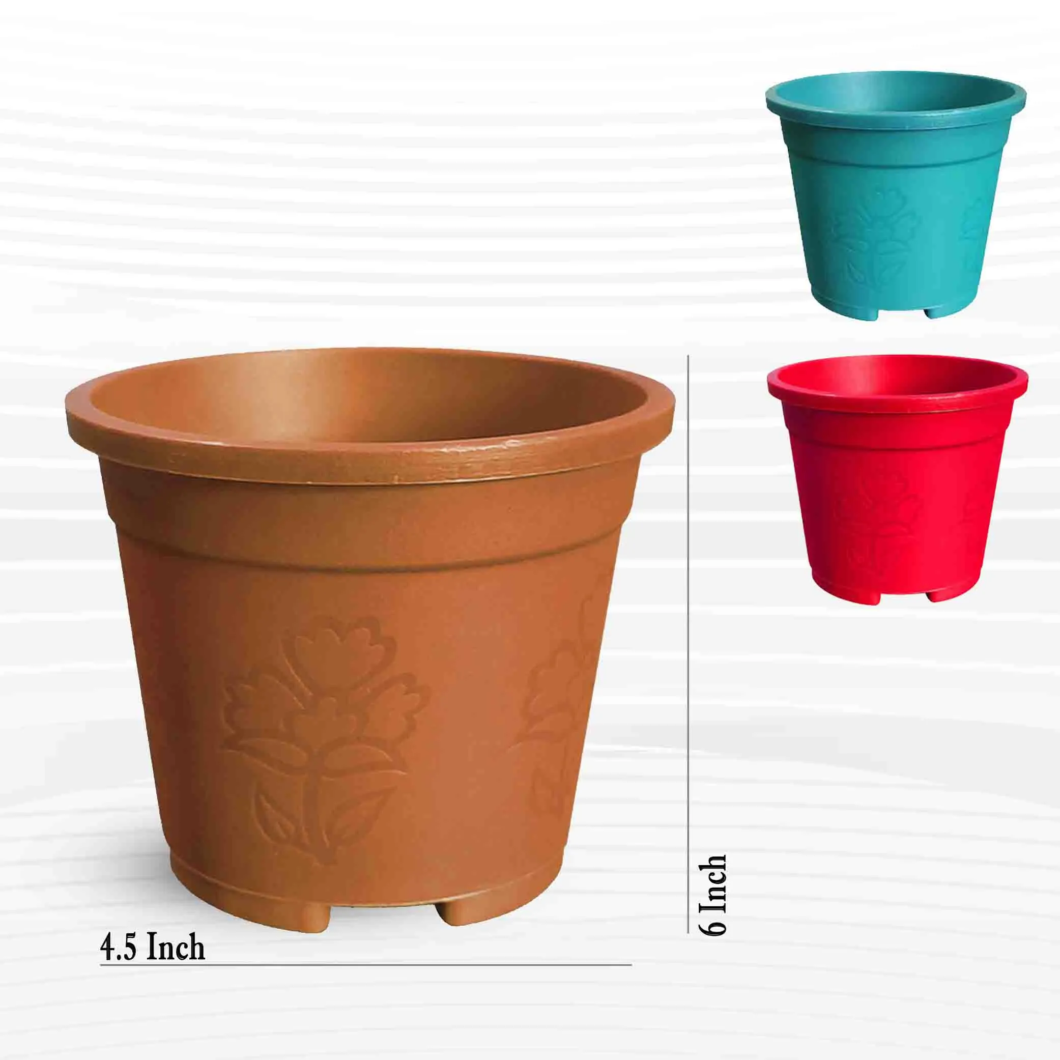 6 Inch BP Round Tub - 3Pcs
