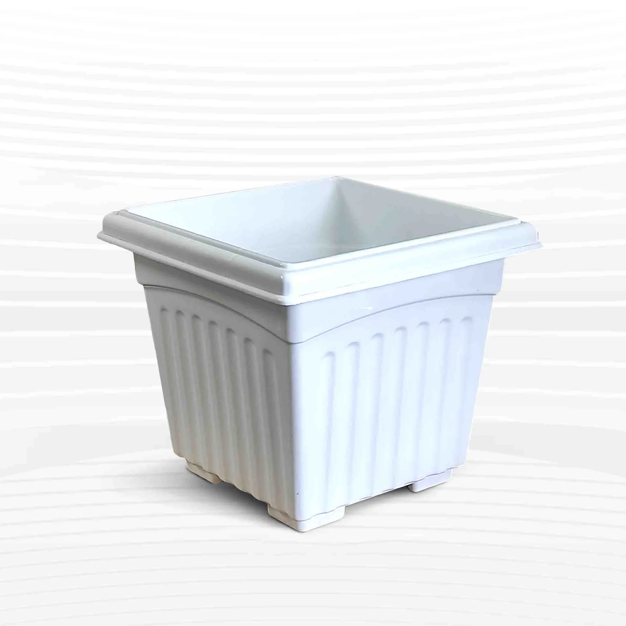 9 Inch Khandani Square Tub (White)