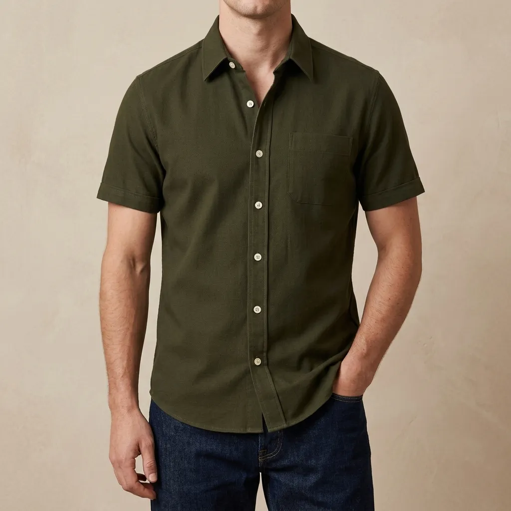 kaizar cotton Half sleeves Shirt For Men's