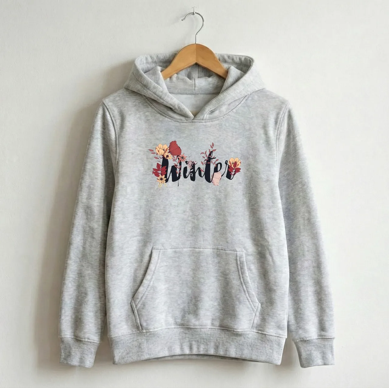 Premium Comfortable Printed Ladies Winter Hoodie