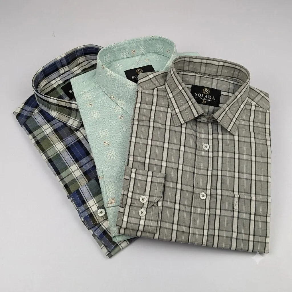 Premium Formal Shirt 3 Pcs Combo
