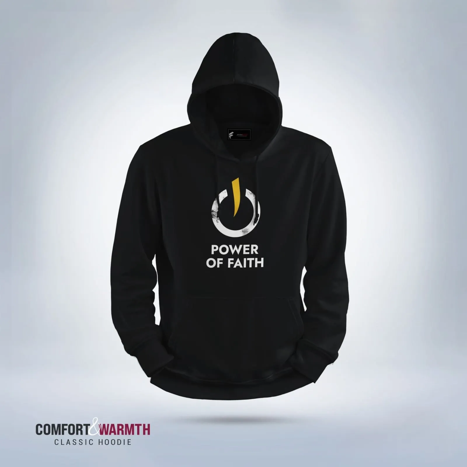 Power Of Faith  Islamic Hoodie (Black)