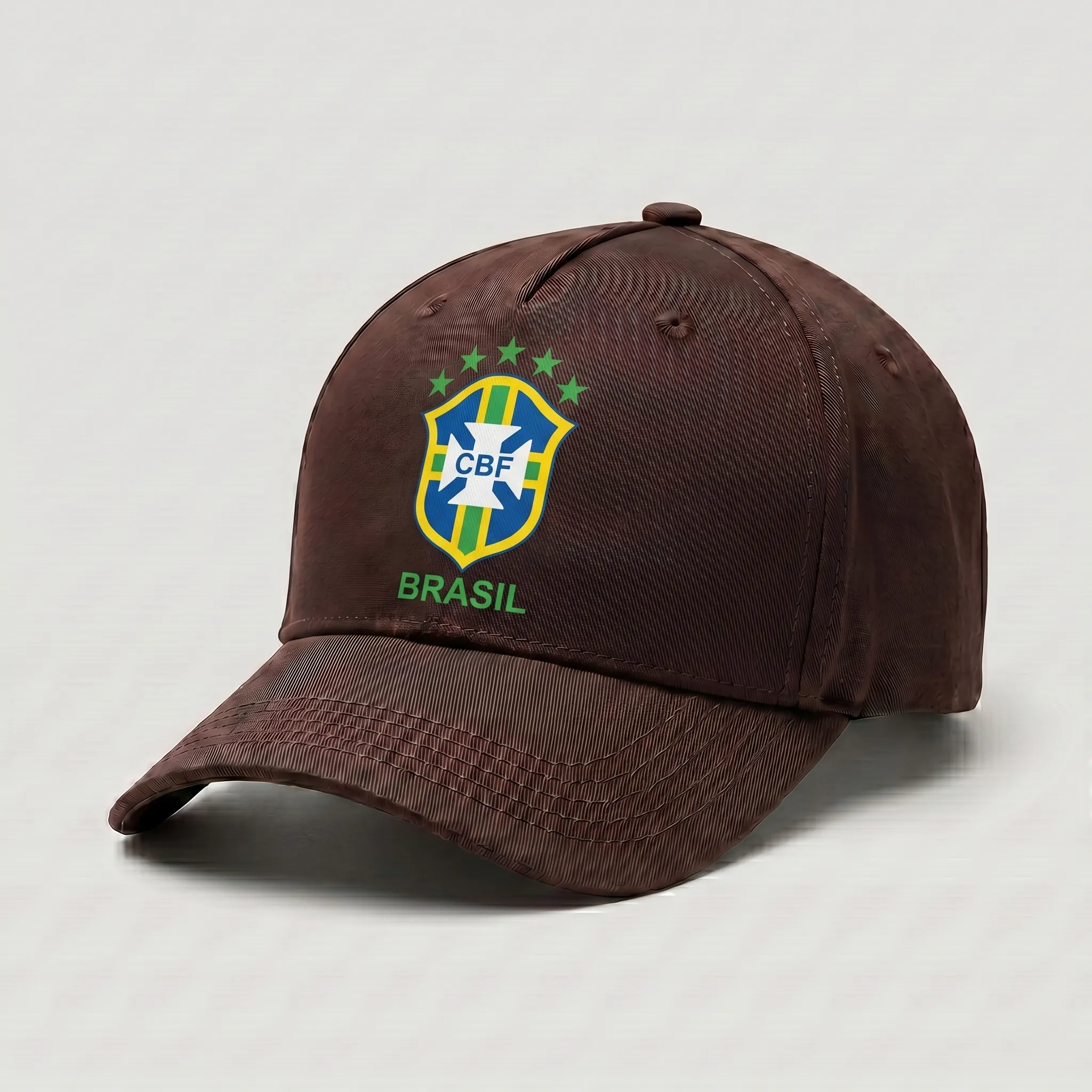 Premium Dark Coffee Brazil National Team Supporter Cap