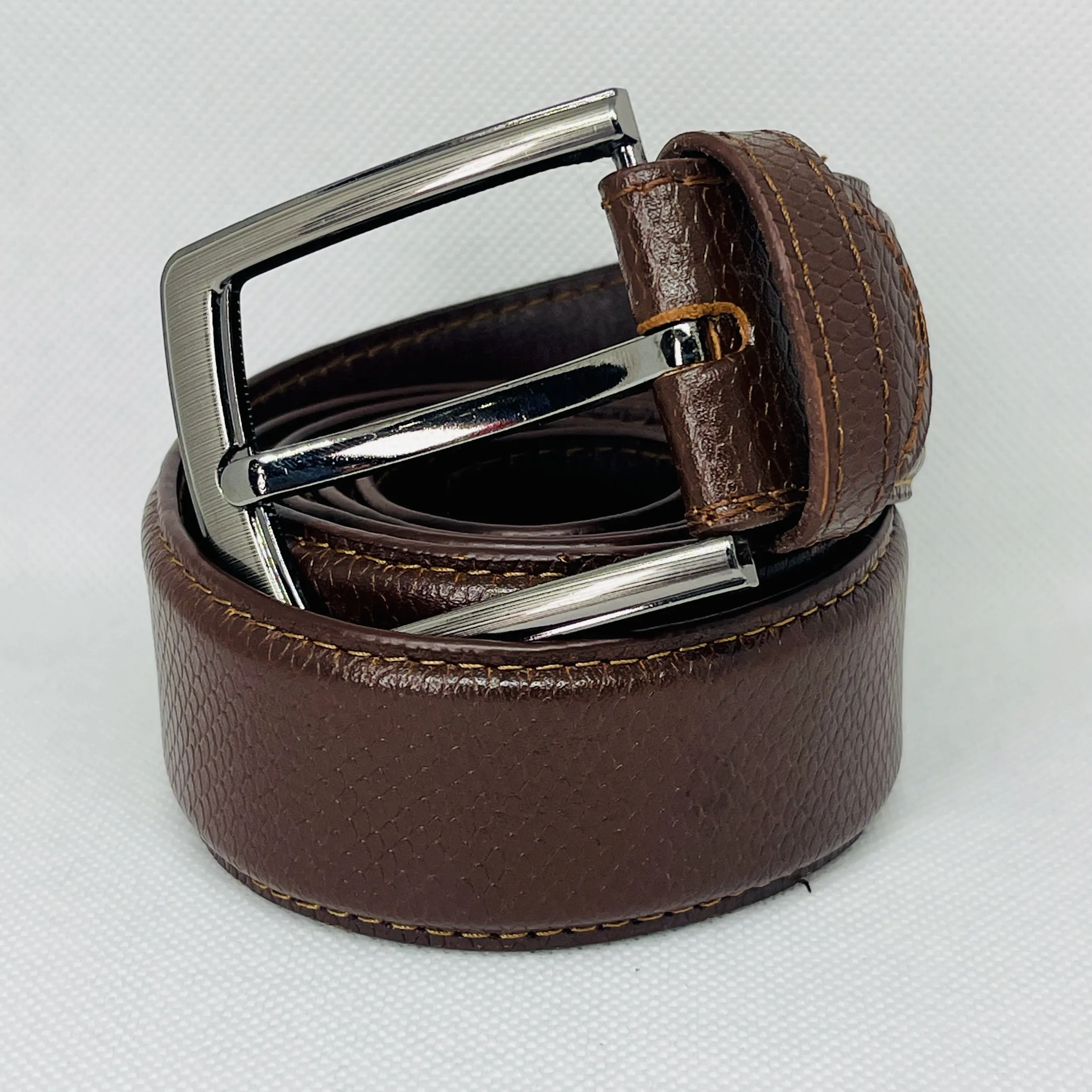 Leather belt for men