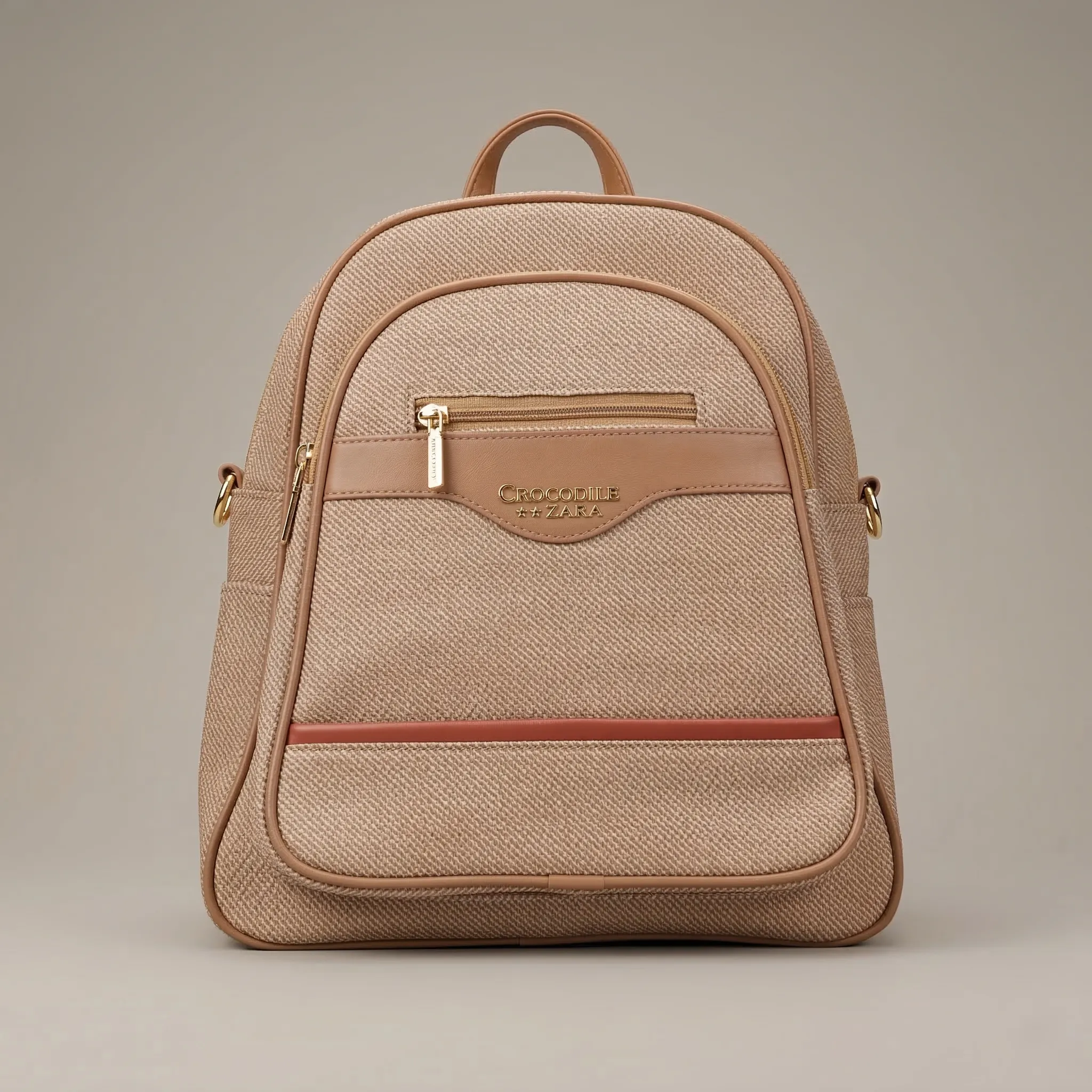 Premium Textured Synthetic Leather Backpack
