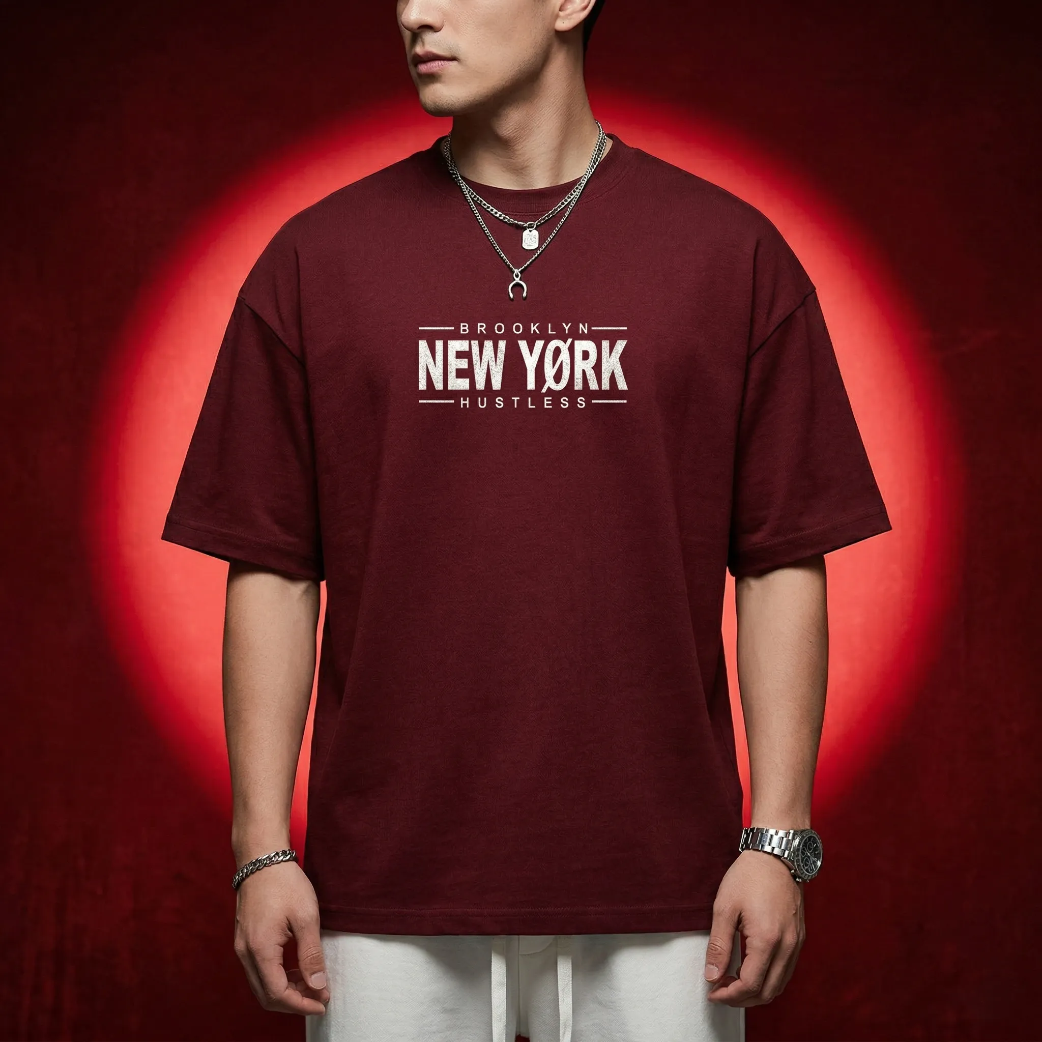 Men's Stylish Drop Shoulder- Black