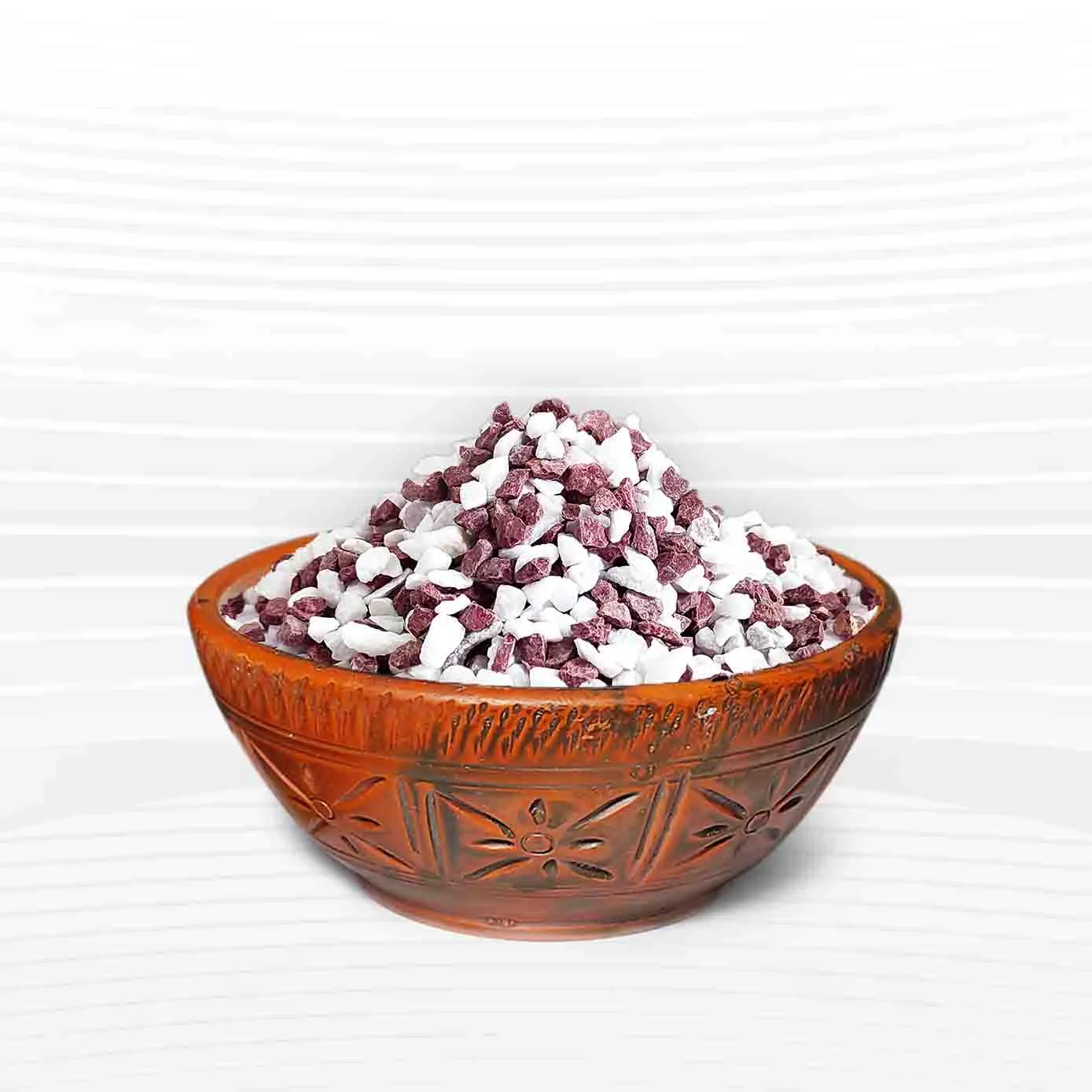 Red & White Mix Stone For Gardening, Aquarium and Others - 5kg