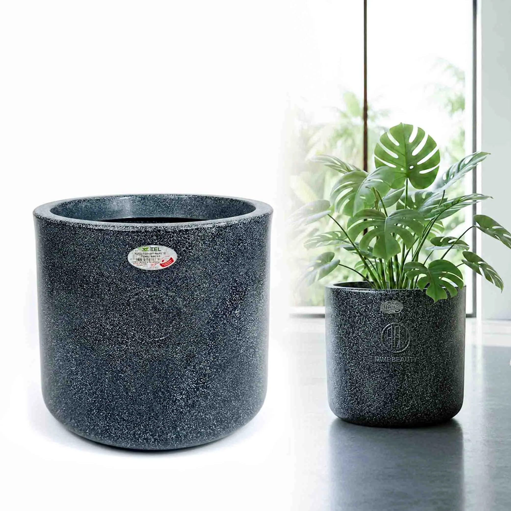 RFL ROTO Plant Care Planter (12X12 Inch) Round (Black)