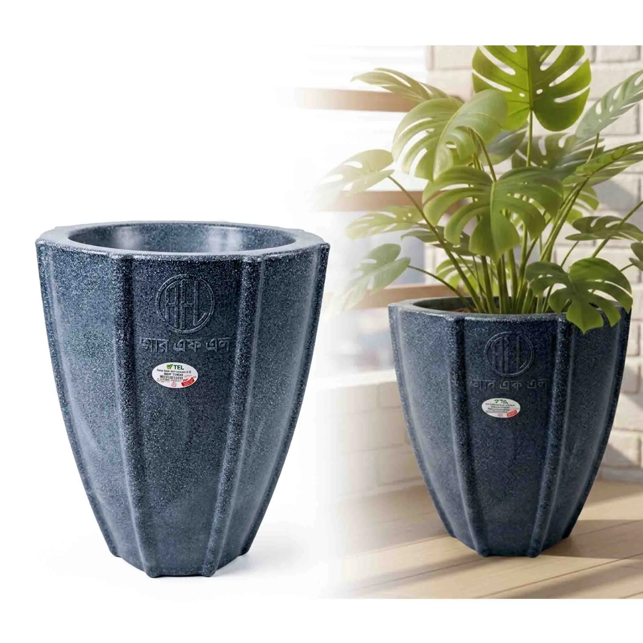 RFL ROTO Plant Care Planter (Design Black) - 14 Inch