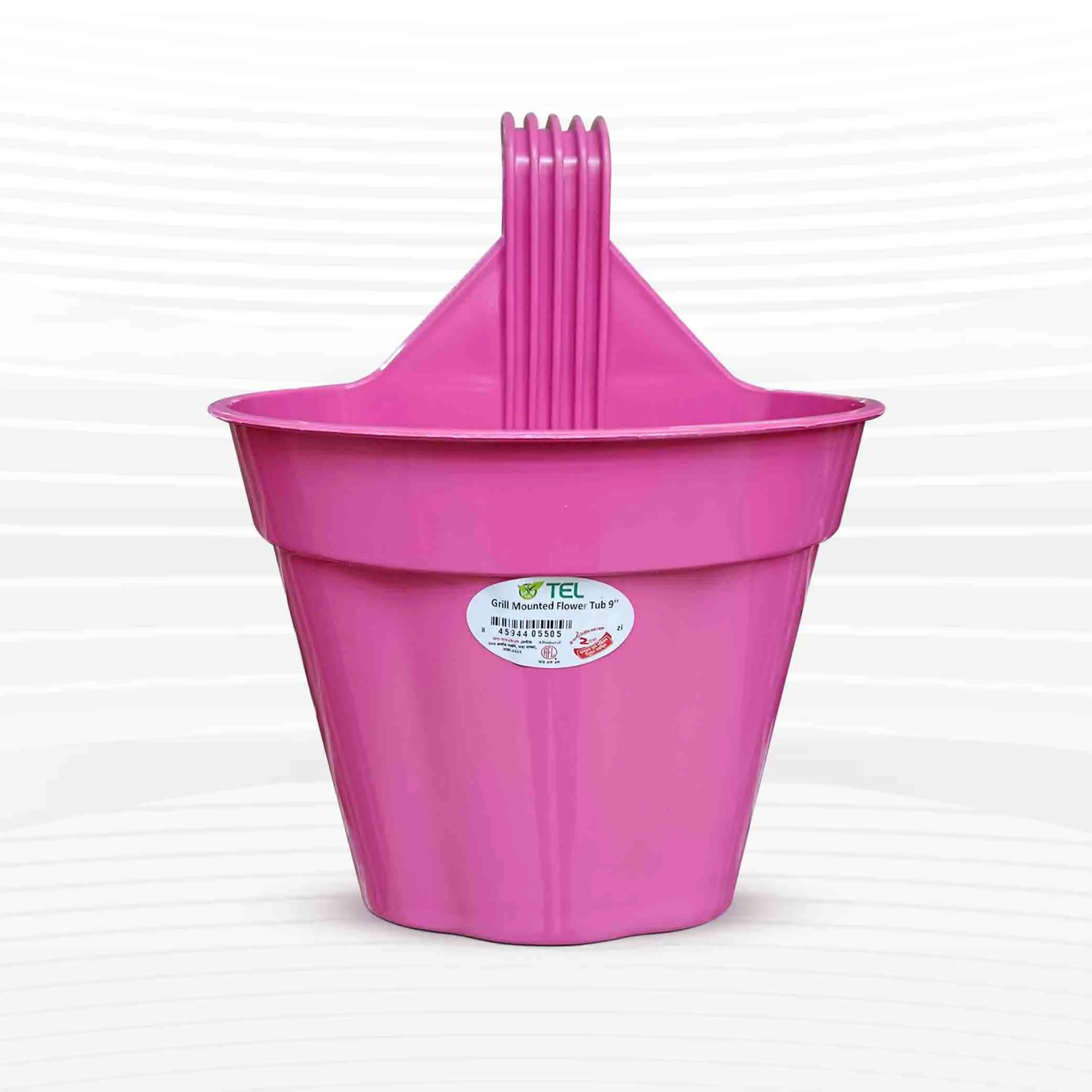 Tel (RFL) 9 Inch Grill Mounted Flower Tub